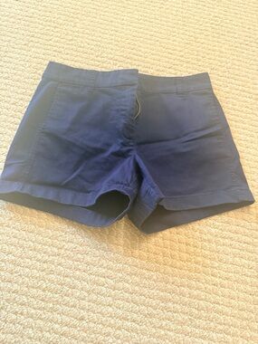 J CREW Chino Classic Navy Women's Cotton Shorts SIZE: 4